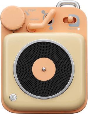 Muzen Mini Bluetooth Speaker, Portable Bluetooth Speaker with Loud Volume, Stereo Sound, Wireless Speaker, Vintage Bluetooth Speaker with Old Fashion Style (Yellow)