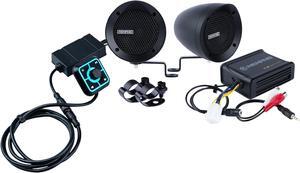 Memphis Audio MXABMB2BT Two Handlebar Speakers w/Bluetooth BLK