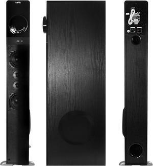 beFree Sound Bluetooth Powered Tower Speaker in Black