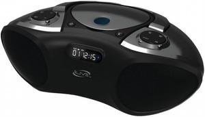 iLive Wireless Bluetooth Boombox with CD Player & FM Radio, Features Built-in Bluetooth Stereo Speakers, Digital Controls and 3.5mm Audio Input, LCD Display and AC Power