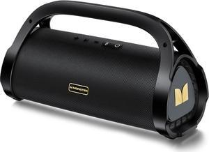 Monster Adventurer Max 100W Bluetooth Speaker, IPX7 Waterproof Large Portable Bluetooth Speakers Stereo Sound, Loud Outdoor Wireless Speaker, 24H Playtime, Fast Charging, Support Mic in, Gold
