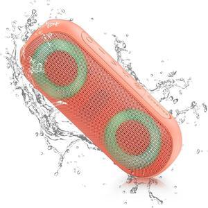 Bluetooth Speakers, Portable Speakers Bluetooth Wireless(100FT Range) with 30W Loud Stereo Sound, IPX7 Waterproof Shower Speakers, RGB Multi-Colors Rhythm Lights, 1000mins Playtime for Indoor&Outdoor