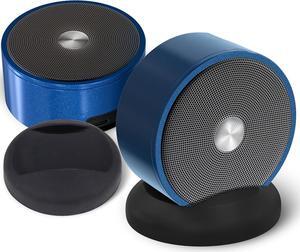 Paired Bluetooth Speakers - Bluetooth Surround Sound Speakers - Stereo Pairing Bluetooth Speaker - Fathers Day Gift For Dads - Linkable Bluetooth Speakers - Bluetooth Stereo Speakers For Home TV Car