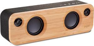 House of Marley Get Together Mini: Portable Speaker with Wireless Bluetooth Connectivity, 10 Hours of Indoor/Outdoor Playtime, and Sustainable Materials, Signature Black