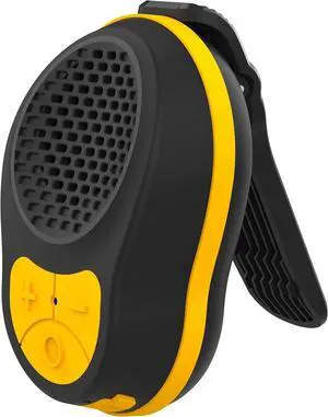 Wearable Bluetooth Speaker Clip On Speaker Bluetooth Neck Speaker Bluetooth Wireless Mini Speaker Portable Speaker Running Speaker Work Speaker (Black+Orange)