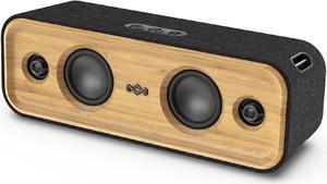 House of Marley Get Together 2: Portable Speaker with Wireless Bluetooth Connectivity, 20 Hours of Playtime and Sustainable Materials, IP65 Dust and Water Resistance, Signature Black