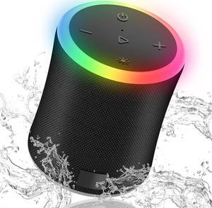 Portable Bluetooth Speaker Stereo Pairing, IPX7 Waterproof Wireless Speaker with HD Loud Stereo Sound