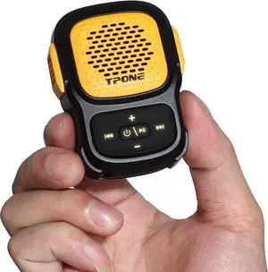 Wearable Mini Bluetooth Speaker, Not Magnetic Clip-On Wireless Portable Waterproof Sport Speakers, AUX/Bluetooth 5.3 Input, with Mic for Hands-Free Music or Calls for Biking/Running/Working