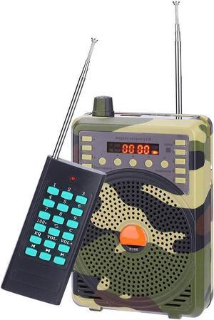 Rehomy Hunting Speaker, Portable Outdoor Electronic Bird Caller, Hunting Decoy Calls MP3 Speaker Remote Controller Kit - US Plug