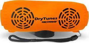 DryTunes | Outdoor | Portable | Waterproof (IP67) |Floating | Bluetooth Speaker | Party Button music sharing | Kayaks | Paddleboards | Home | Travel | Magnetic Base | Up to 40 hours playtime (Orange)