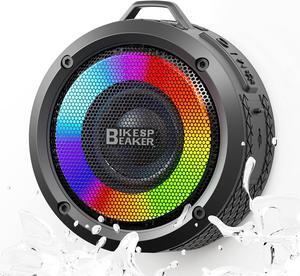 Bluetooth Shower Speaker, Upgraded Portable Shower Speakers Wireless Bluetooth 5.4, IP7 Waterproof Speakers with LED Lights, 12H Playtime, Suction Cup, Lanyard, Handsfree for Pool Bathroom Beach Party