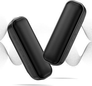 NOTABRICK Bluetooth Speakers, Portable Speakers Bluetooth Wireless with 20W Loud Stereo Sound, IPX7 Waterproof Shower Speakers, TWS Loud Party Speakers, Multi-Colors Lights, 15 Hrs Playtime (2PCS)