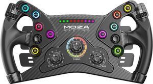 MOZA KS Steering Wheel 300mm Butterfly Style GT Racing Wheel, Fully Customizable Sim Racing Gaming Simulator, Compatible with 3rd-Party Bases via Hub