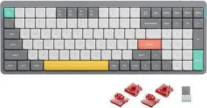 Air96 V2 Wireless Mechanical Keyboard,100 Keys RGB Backlit Keyboard,Supports Bluetooth 5.1,2.4G and Wired Connection,for PC/Laptop/Windows/Mac -Grey Gateron Cowberry Switch
