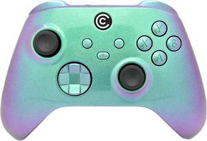 Designer Series Custom Wireless Controller for PC, Windows, Series X/S & One - Multiple Designs Available (Green Chameleon & Green Chameleon Inserts)