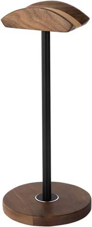 Headphone Stand/Headset Holder Headphone Stand Solid Wooden Desktop Headphone Holder Universal Aluminum Alloy Gaming Headset Stand Walnut Wood Earphone Display Bracket Mount for Desk PC Gaming Headset