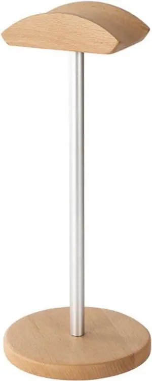 Headphone Stand/Headset Holder Headphone Stand Solid Wooden Desktop Headphone Holder Universal Aluminum Alloy Gaming Headset Stand Walnut Wood Earphone Display Bracket Mount for Desk PC Gaming Headset