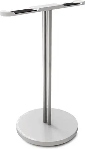 Headphone Stand/Headset Holder Aluminum Headphone Holder Stand Dual Hanger Holder Earphone Desk Display Rack Bracket with Anti-slip Pad for Game Headphones PC Gaming Headset Stand ( Color : Double-Sil