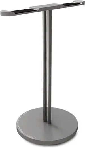 Headphone Stand/Headset Holder Aluminum Headphone Holder Stand Dual Hanger Holder Earphone Desk Display Rack Bracket with Anti-slip Pad for Game Headphones PC Gaming Headset Stand ( Color : Double-Gre