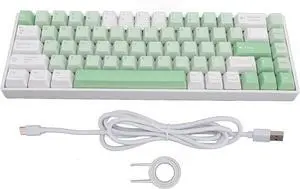 Keyboard, 68 Key Mechanical Keyboard, RGB Backlight BT 3.0, 5.0 Type C Red Switch Portable, with Detachable Cable, for 2000 ME XP