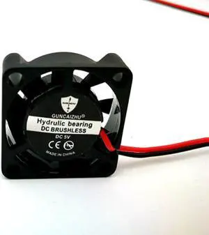 25*07mm 2507 5Vdc 0.15A sleeve bearing 2 wires 25mm mini cooling fan