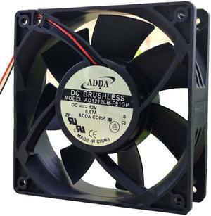 Adda 120*38mm AD1212LB-F91GP DC12V 0.87A 2 wires 12cm power case fan
