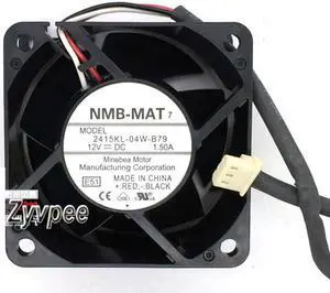 NMB 60*38mm 2415KL-04W-B79 12V 1.5A 3 wires 3 pins 6CM server case fan
