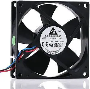 Delta 80*20mm AFB0812SHD DC 12V 0.33A 3 wires 3 pins ball bearing 8CM case fan