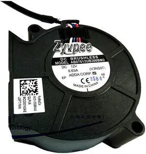 Adda AB07612UB300BM2 DC 12V 0.63A 4 wires 4 pins PWM ball bearing blower
