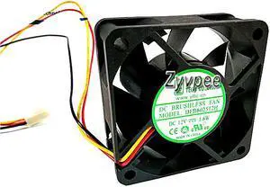 YL 60*25mm DFB602512H DC12V 1.6W 3 wires 3 pins ball bearing 6CM case fan