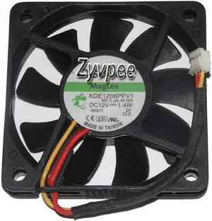 Zyvpee Sunon 60mm KDE1206PFV1 12V 1.4W 3 wires 3 pins cpu cooling fan
