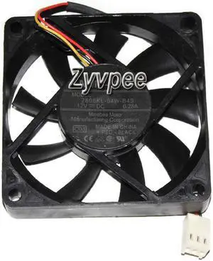 Zyvpee 70mm 2806KL-04W-B49 C03 12V 0.28A 3 wires 7cm cpu fan