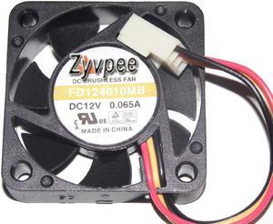 Zyvpee 40mm FD124010MB 12V 0.065A 3 wires 3 pins 4cm cpu cooling fan