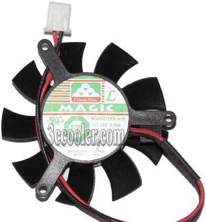 Zyvpee magic MGA5012XR-A10 12V 0.19A 2 wires 2 Pins vga fan