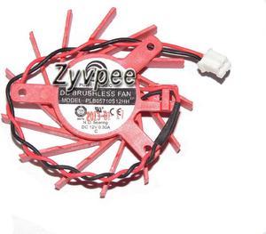 Zyvpee power logic PLB05710S12HH 12V 0.3A 2 wires 2 pins vga cooling fan