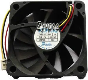 Zyvpee NONOise 60mm G6015S12B2 BA 12V 0.07A 3 wires 3 pins cooling fan Zyvpee NONOise 60mm G6015S12B2 BA 12V 0.07A 3 wires 3 pins cooling fan