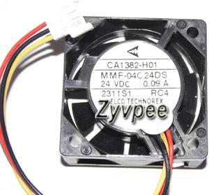 Zyvpee melco 40mm MMF-04C24DS RC4 24V 0.09A 3 Wires 3 Pins inverter cooling fan