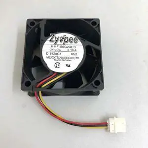 60mm Inverter Cooling MMF-06G24ES RM1 24VDC 0.1A 3 Wires 3 Pins Case Fan 60*25mm Zyvpee