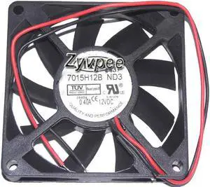 70mm CPU Cooling 7015H12B ND3 12V 0.4A 2 Wires 2 Pins Case Fan 70*15mm  Zyvpee
