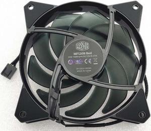 120mm Cooling Fan MF120R DF1202512RFMN 2V 0.37A 4 Wires 4 Pins RED Led Power Case Cooler