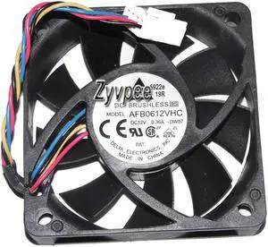 60MM CPU Cooling 6015 Zyvpee AFB0612VHC 12V 0.36A 4 Wires 4 Pins Case Fan 60*15mm