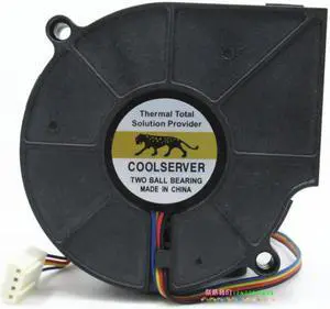 75mm Blower Cooling B127515BU 12V 4 Wires 4 Pins 1U 775 P4 CPU Cooler Fan