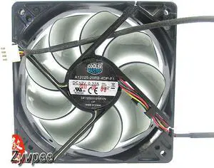 120mm Power Cooling A12025-20RB-4DP-F1 DF1202512RFHN DC 12V 0.32A 4 Wires 4 Pins 12CM Case Fan