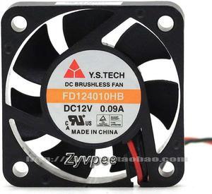 40MM Case Cooling FD124010HB 4010 12V 0.09A 2 Wires 2 Pins CPU Balls Bearing Fan 40*10mm