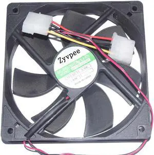 120MM Power Cooling DF1202512SEL 12V 0.16A 1.92W 2 Wires 12CM Case Fan
