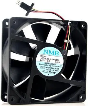 120MM Inverter Cooling 4715KL-05W-B39 24V 0.36A 3 Wires 3 Pins 120*38mm 12CM Case Fan