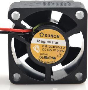 40MM DC PC Cooling GM1204PKV3-A 12V 0.5W 2 Wires CPU Case Fan 40*20MM