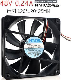 120MM Power Cooling NMB 4710KL-07W-B56 48V 0.24A 3 wires 120*25mm Case Fan