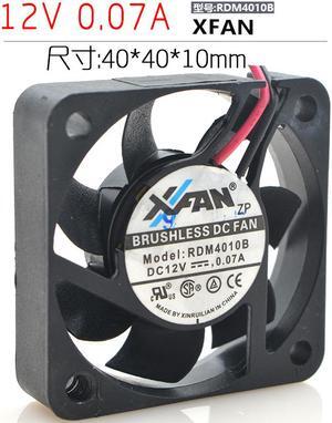 40MM DC Cooling XFAN RDM4010B 12V 0.07A 4010 2 Wires 4CM Case Fan