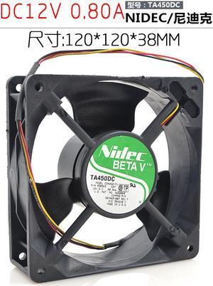120MM Inverter DC Cooling NIDEC 12038 TA450DC C34262-71 12V 0.8A Axial Case FAN 120*38mm